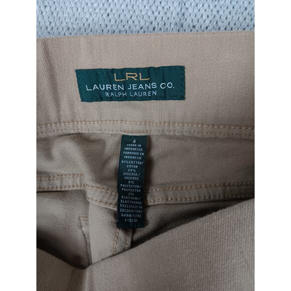 LRL Lauren Ralph Lauren Jeans Modern Legging Womens 4 30X29 Khaki Tan Pull On - Picture 7 of 15